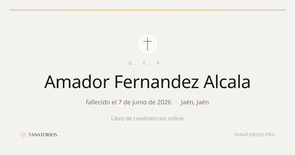 Memorial de Amador Fernandez Alcala