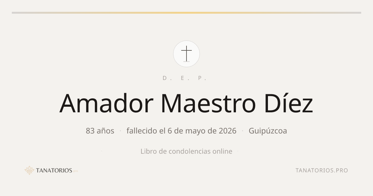 Memorial de Amador Maestro Díez
