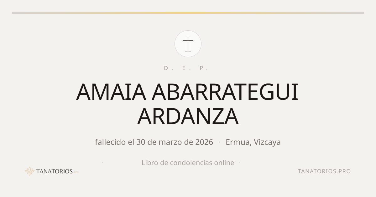 Memorial de AMAIA ABARRATEGUI ARDANZA