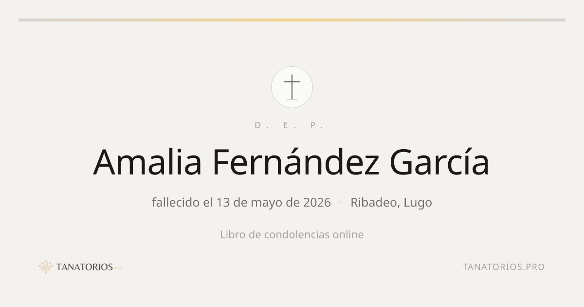 Memorial de Amalia Fernández García