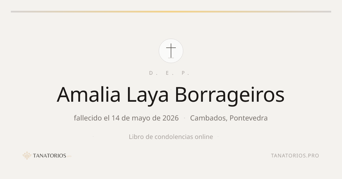 Memorial de Amalia Laya Borrageiros