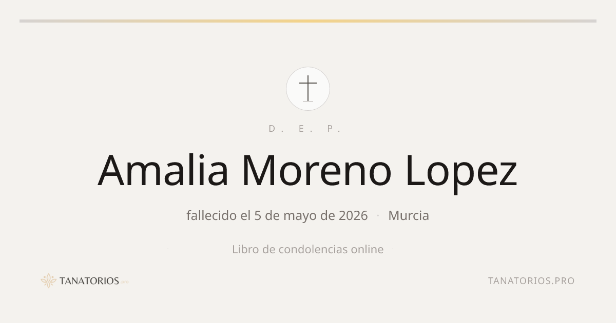 Memorial de Amalia Moreno Lopez