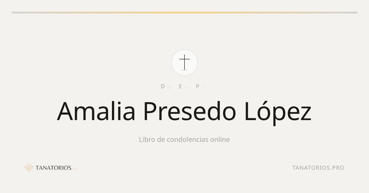Memorial de Amalia Presedo López