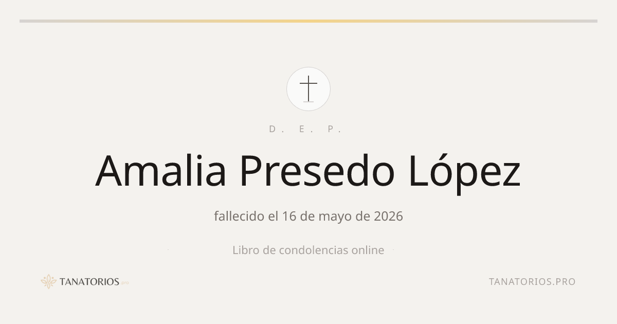 Memorial de Amalia Presedo López