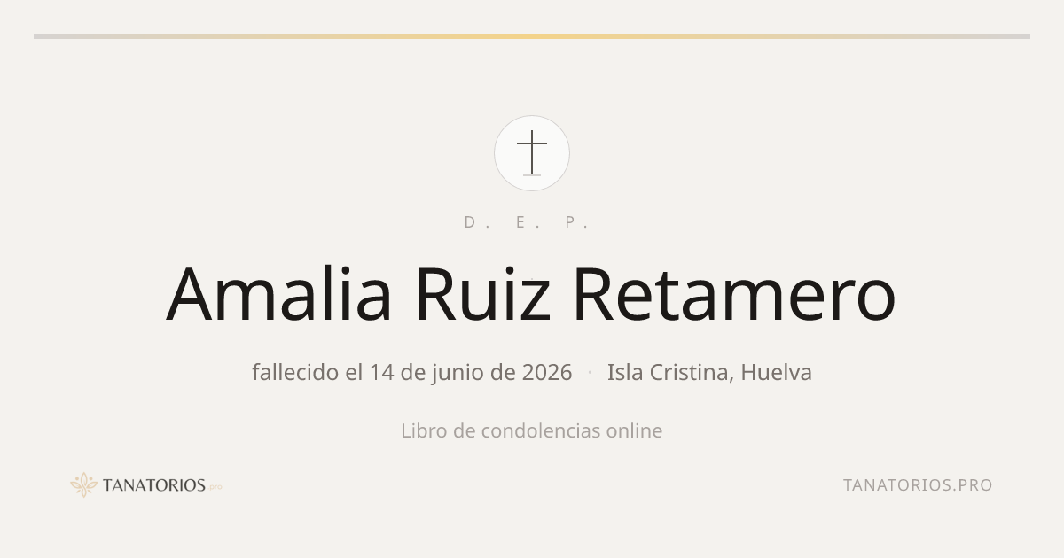 Memorial de Amalia Ruiz Retamero