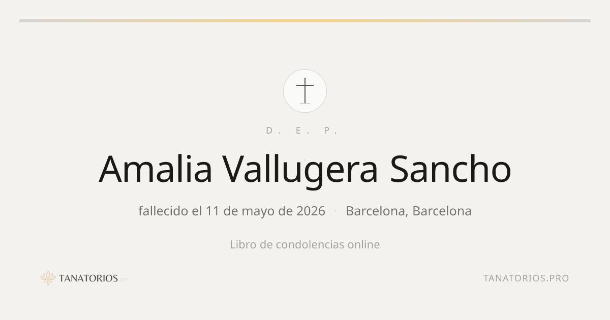 Memorial de Amalia Vallugera Sancho