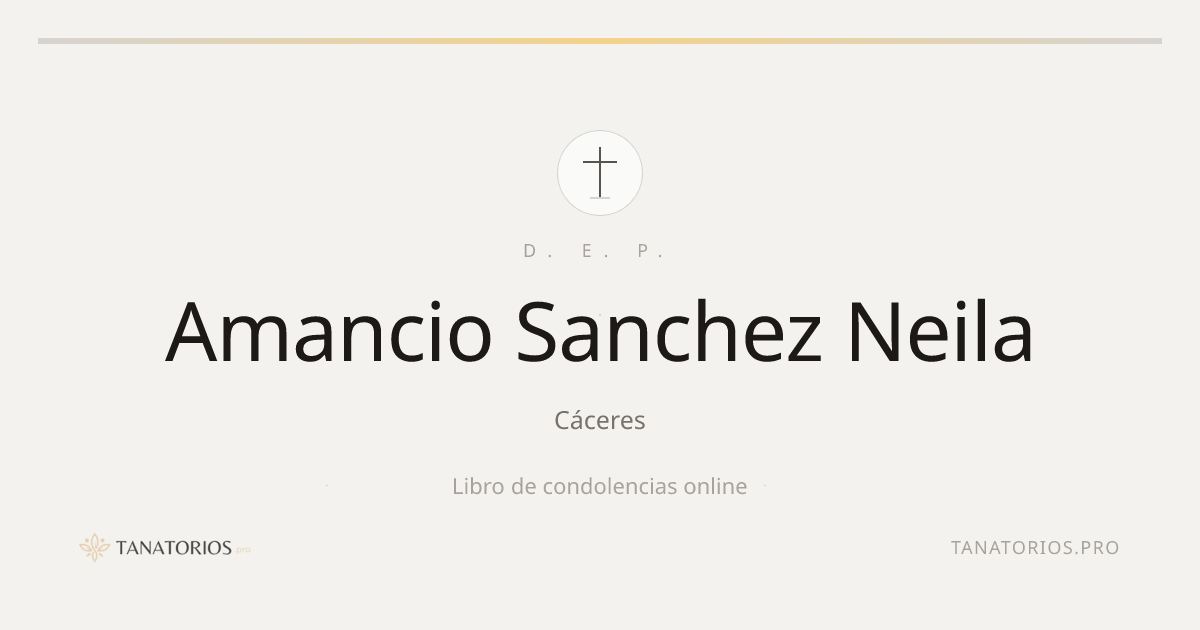 Memorial de Amancio Sanchez Neila