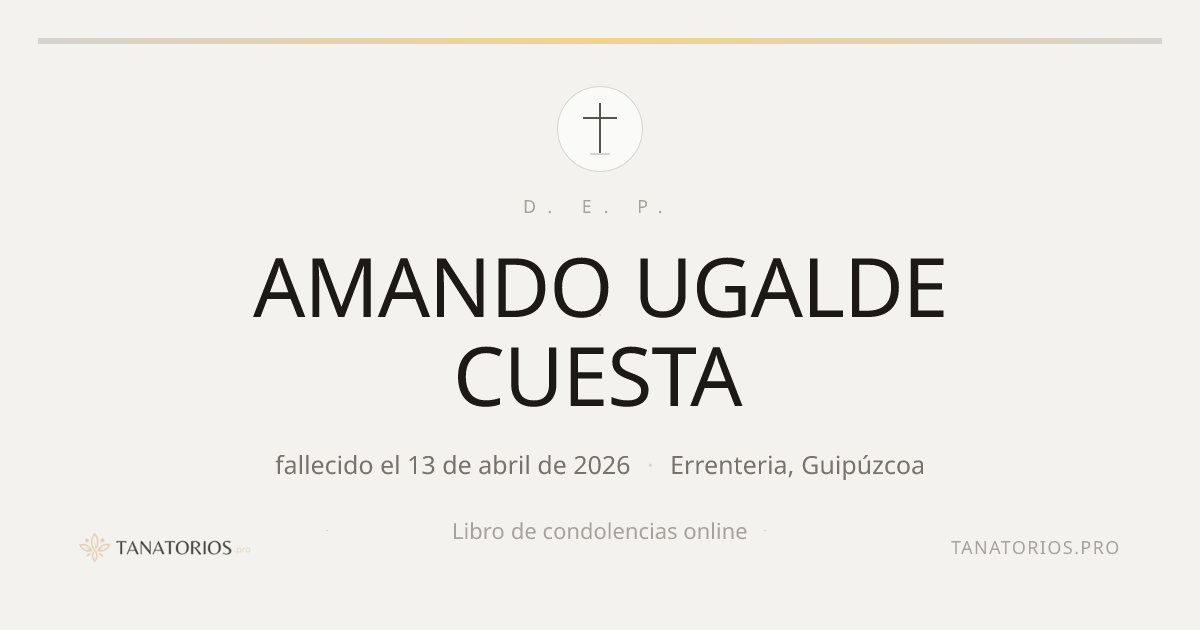 Memorial de AMANDO UGALDE CUESTA