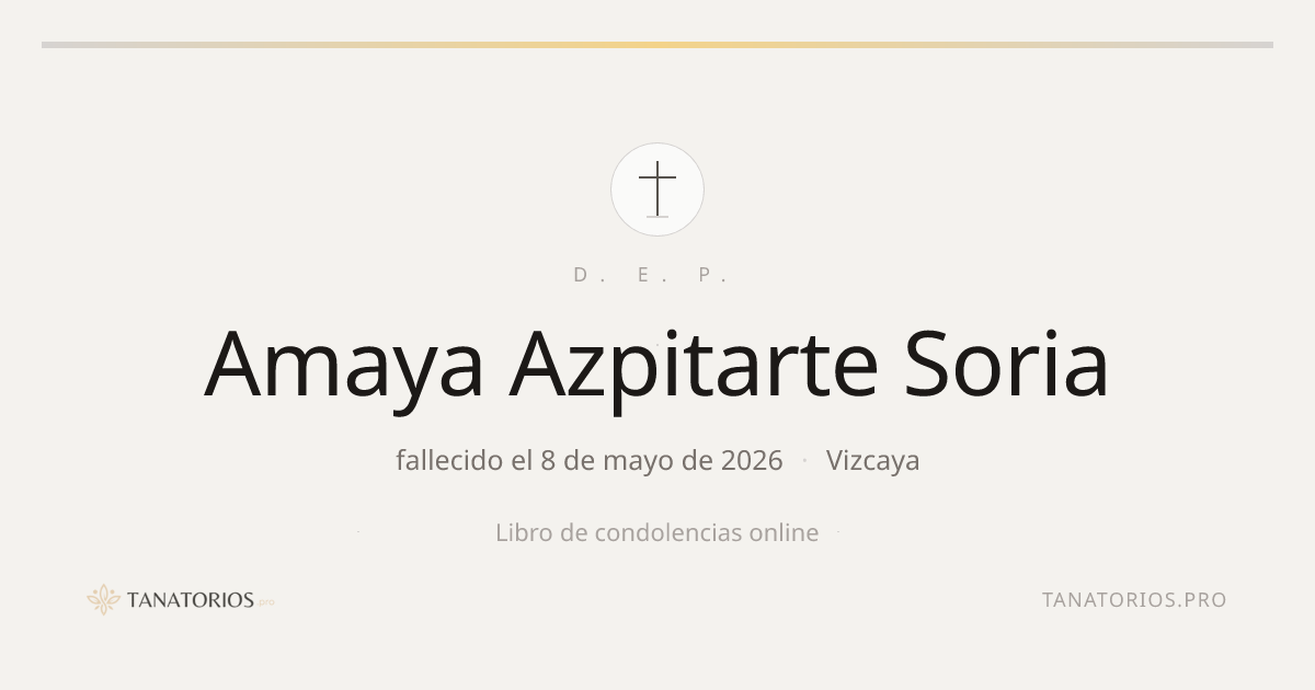 Memorial de Amaya Azpitarte Soria