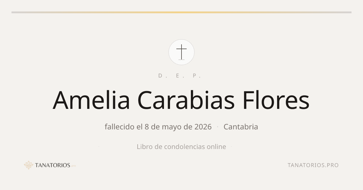 Memorial de Amelia Carabias Flores