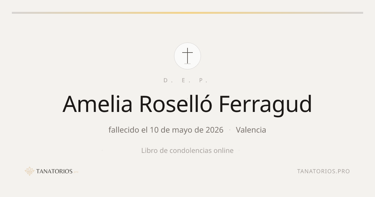 Memorial de Amelia Roselló Ferragud