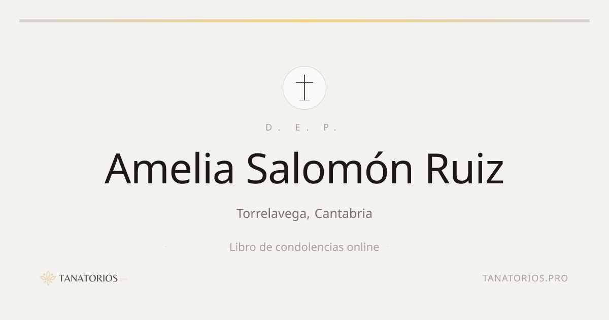 Memorial de Amelia Salomón Ruiz
