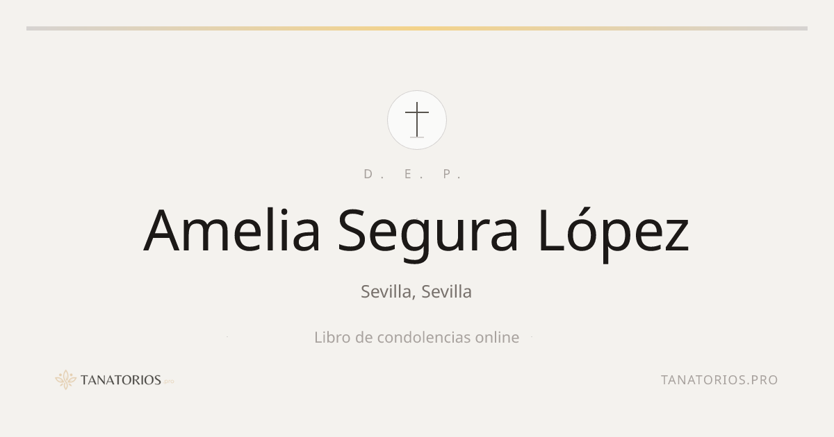 Memorial de Amelia Segura López