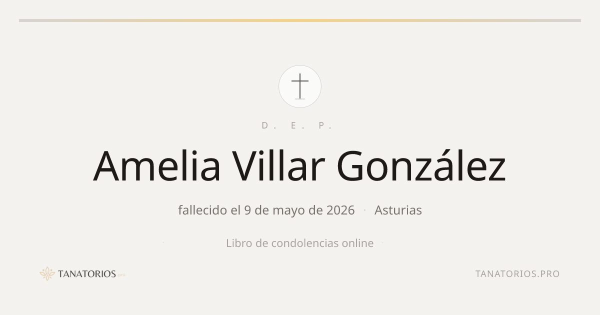 Memorial de Amelia Villar González