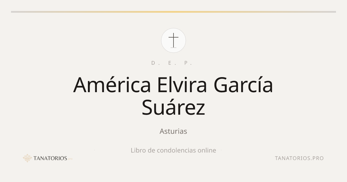 Memorial de América Elvira García Suárez