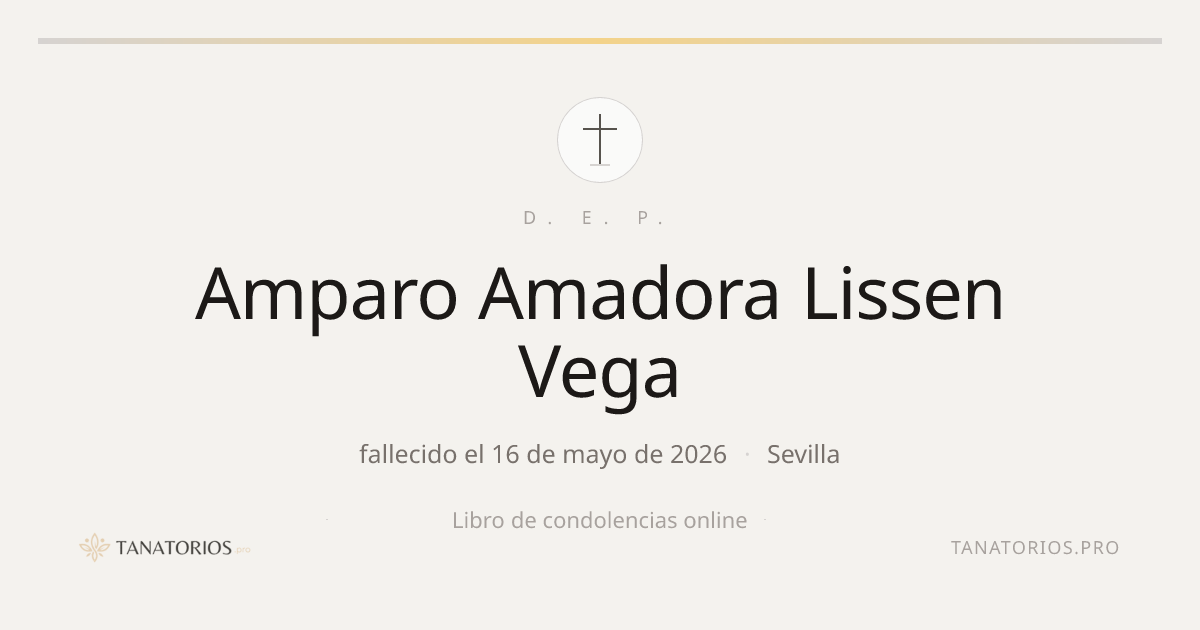 Memorial de Amparo Amadora Lissen Vega