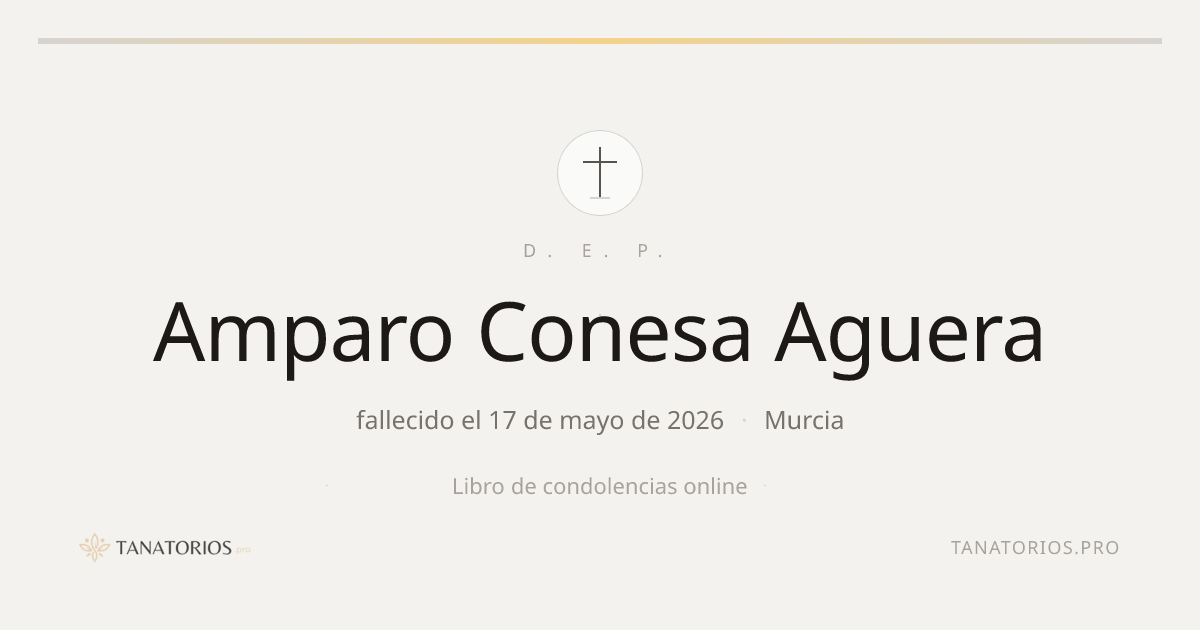 Memorial de Amparo Conesa Aguera