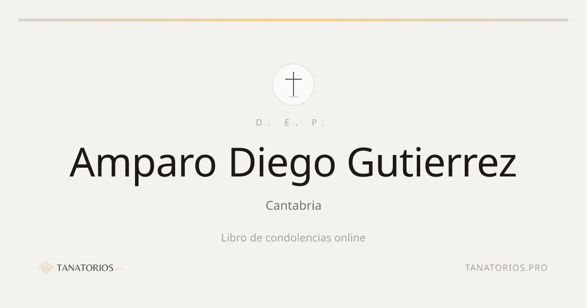 Memorial de Amparo Diego Gutierrez