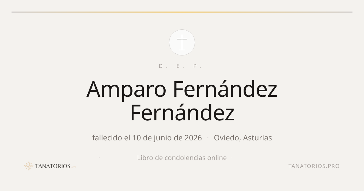 Memorial de Amparo Fernández Fernández