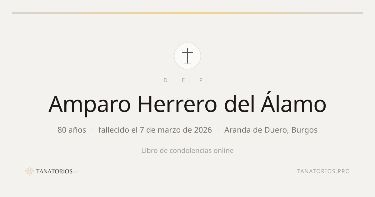 Memorial de Amparo Herrero del Álamo