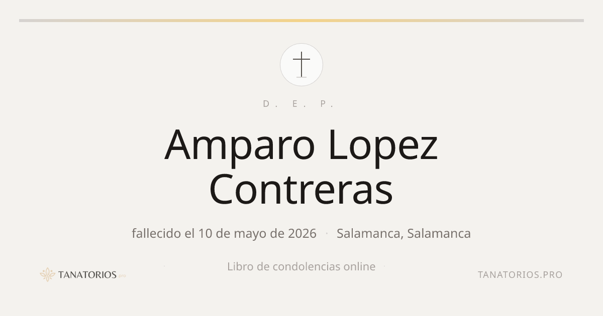 Memorial de Amparo Lopez Contreras