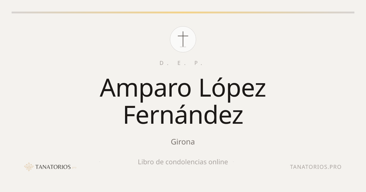 Memorial de Amparo López Fernández