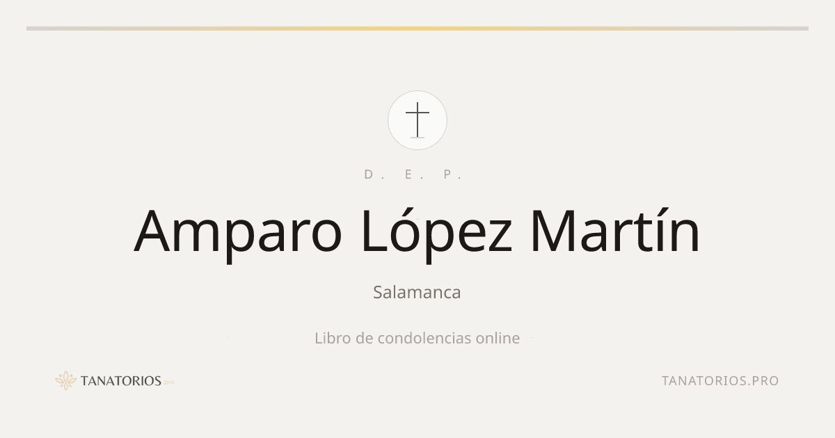 Memorial de Amparo López Martín