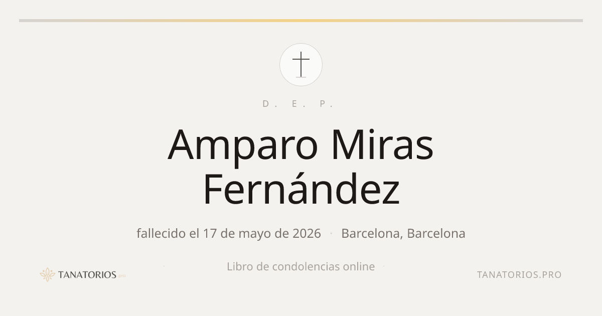 Memorial de Amparo Miras Fernández