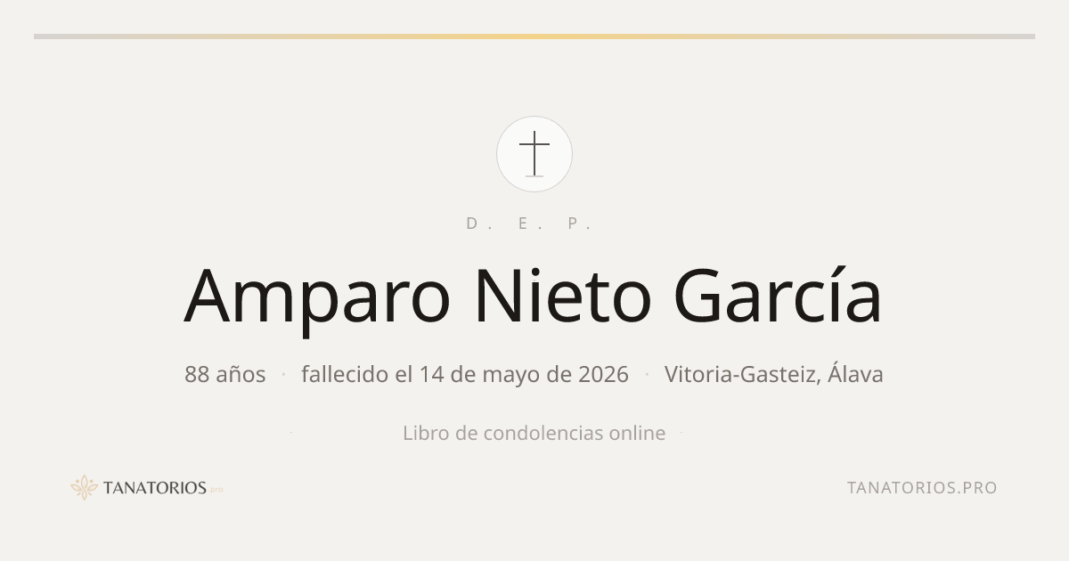 Memorial de Amparo Nieto García