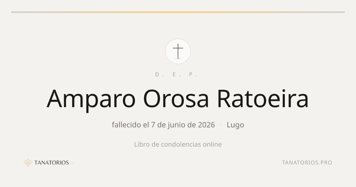 Memorial de Amparo Orosa Ratoeira
