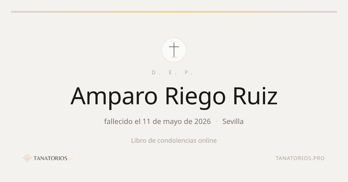 Memorial de Amparo Riego Ruiz