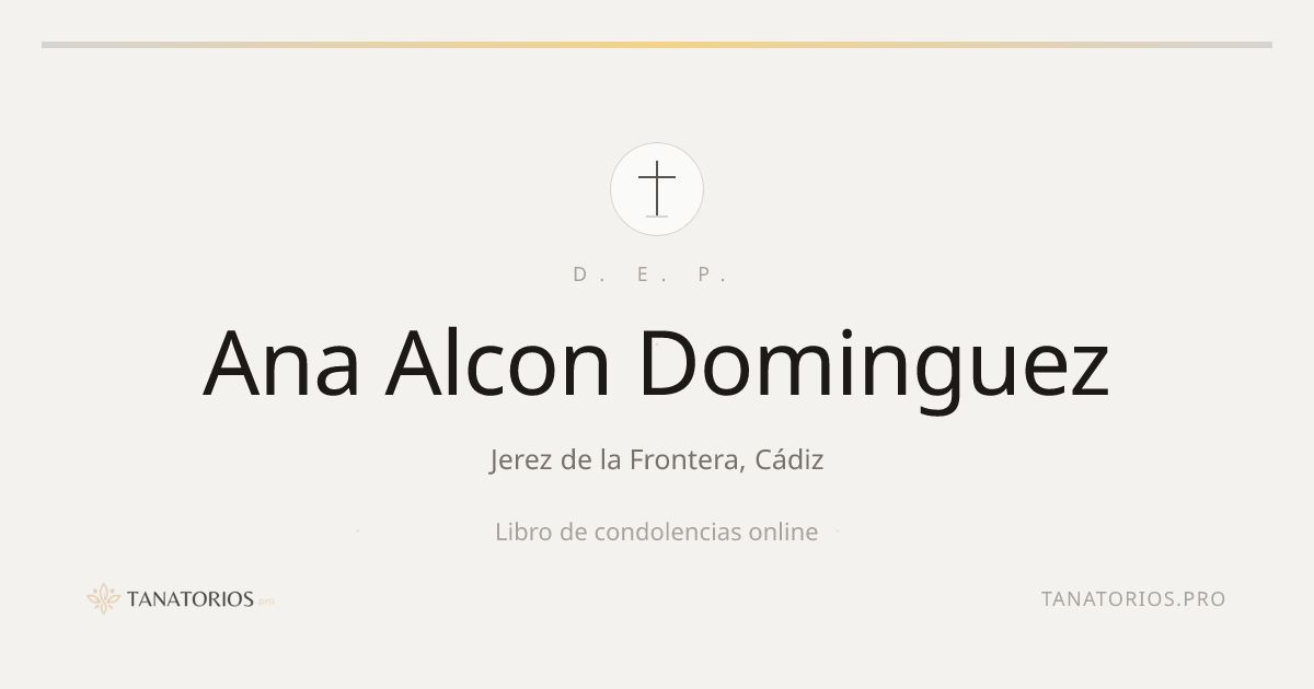 Memorial de Ana Alcon Dominguez