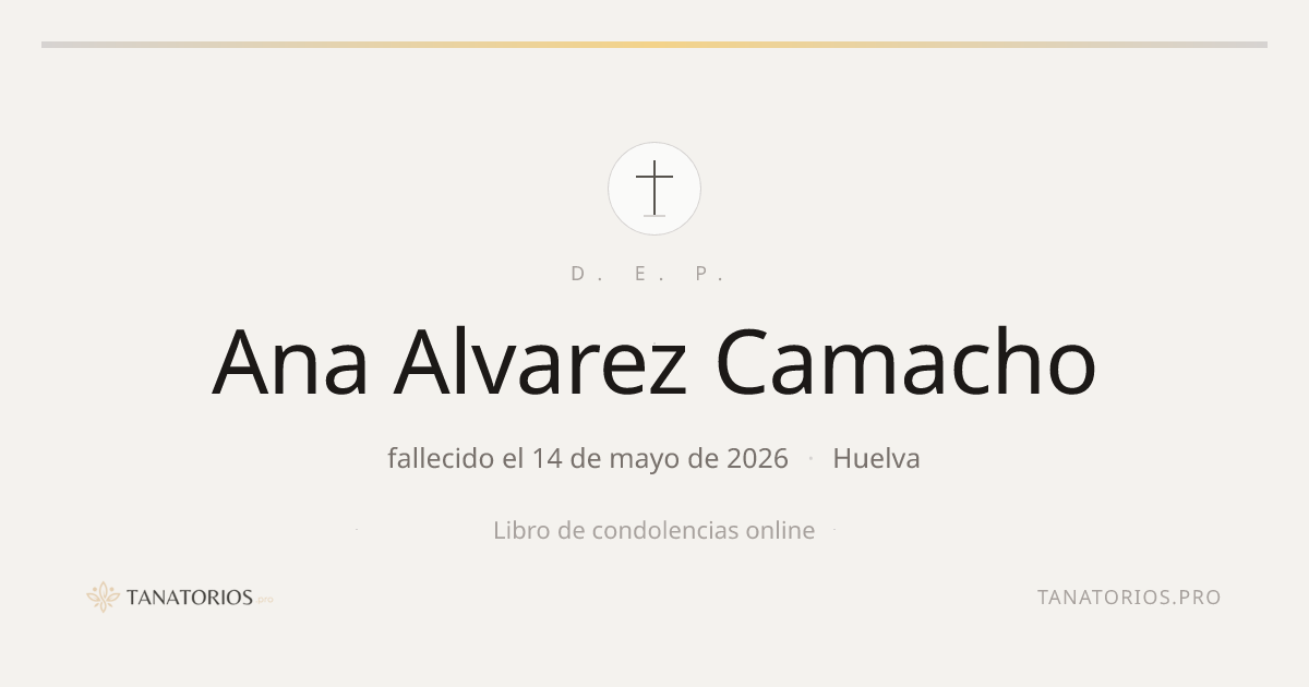 Memorial de Ana Alvarez Camacho