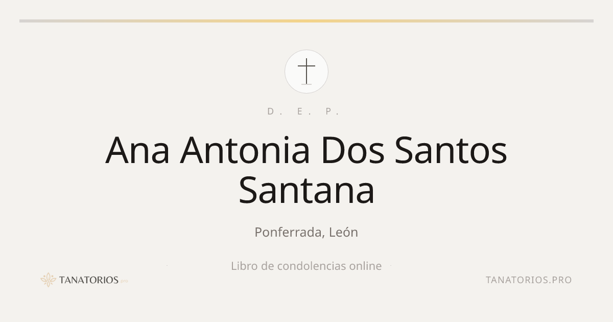 Memorial de Ana Antonia Dos Santos Santana
