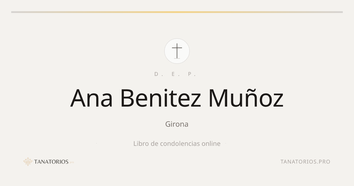 Memorial de Ana Benitez Muñoz