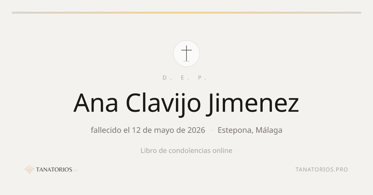 Memorial de Ana Clavijo Jimenez