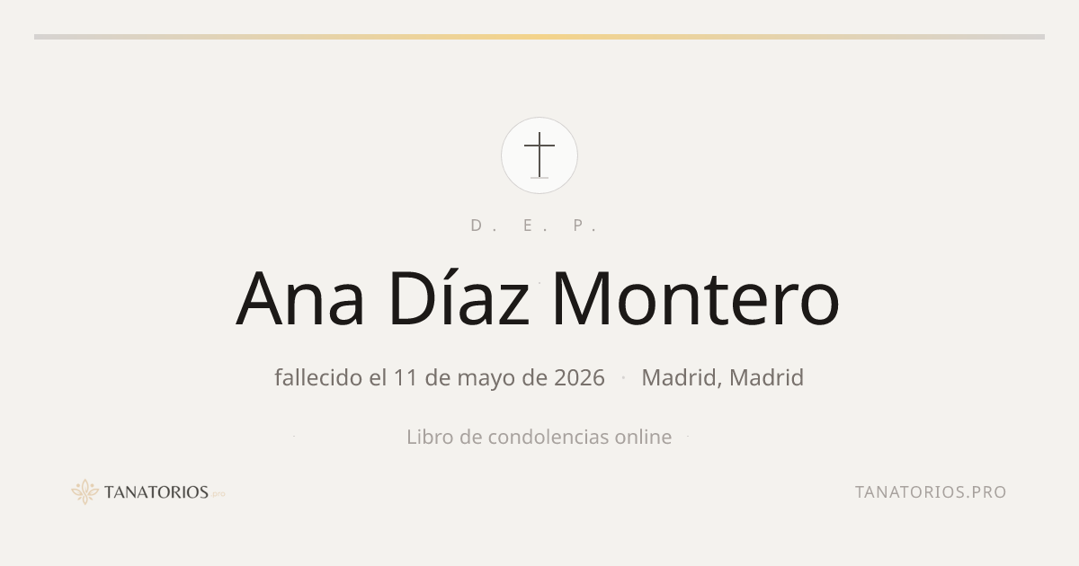 Memorial de Ana Díaz Montero