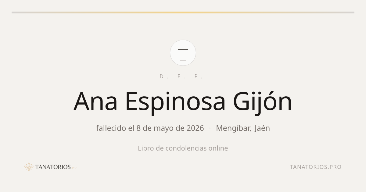 Memorial de Ana Espinosa Gijón