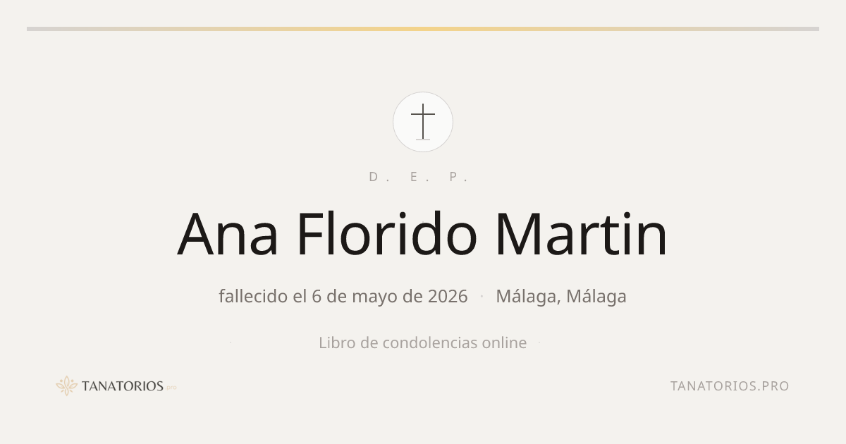Memorial de Ana Florido Martin
