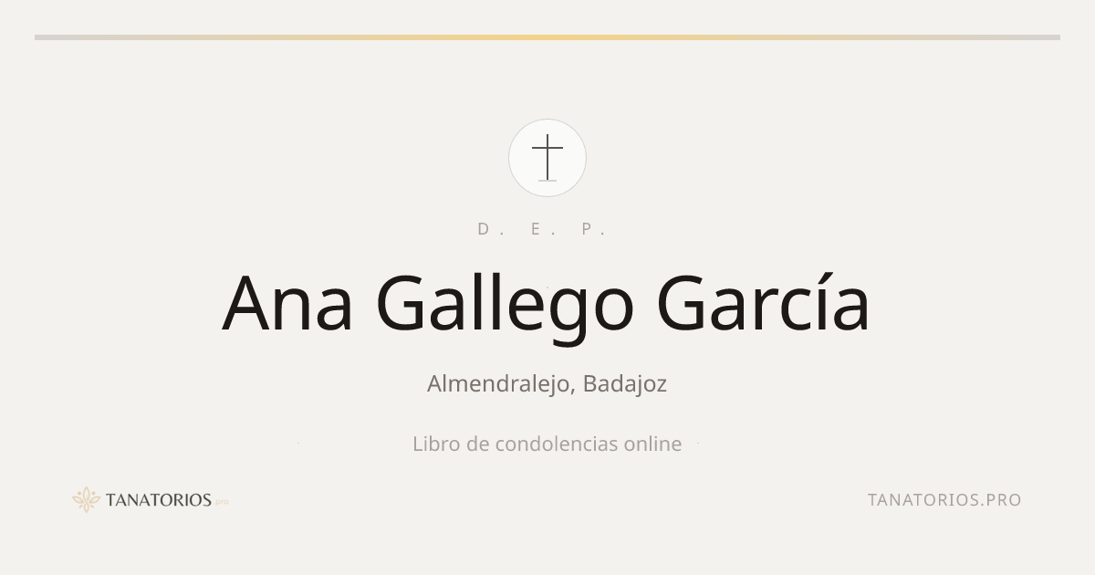 Memorial de Ana Gallego García