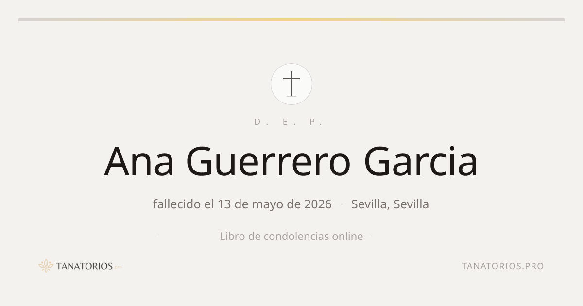 Memorial de Ana Guerrero Garcia