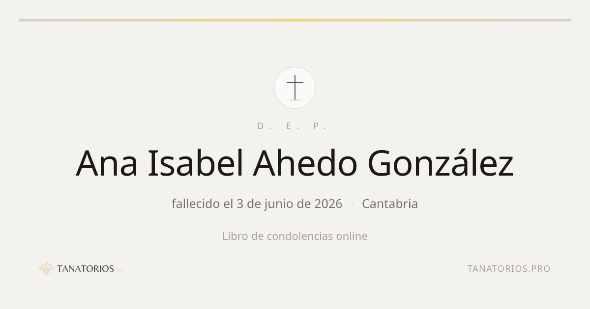 Memorial de Ana Isabel Ahedo González