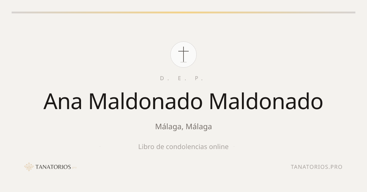 Memorial de Ana Maldonado Maldonado