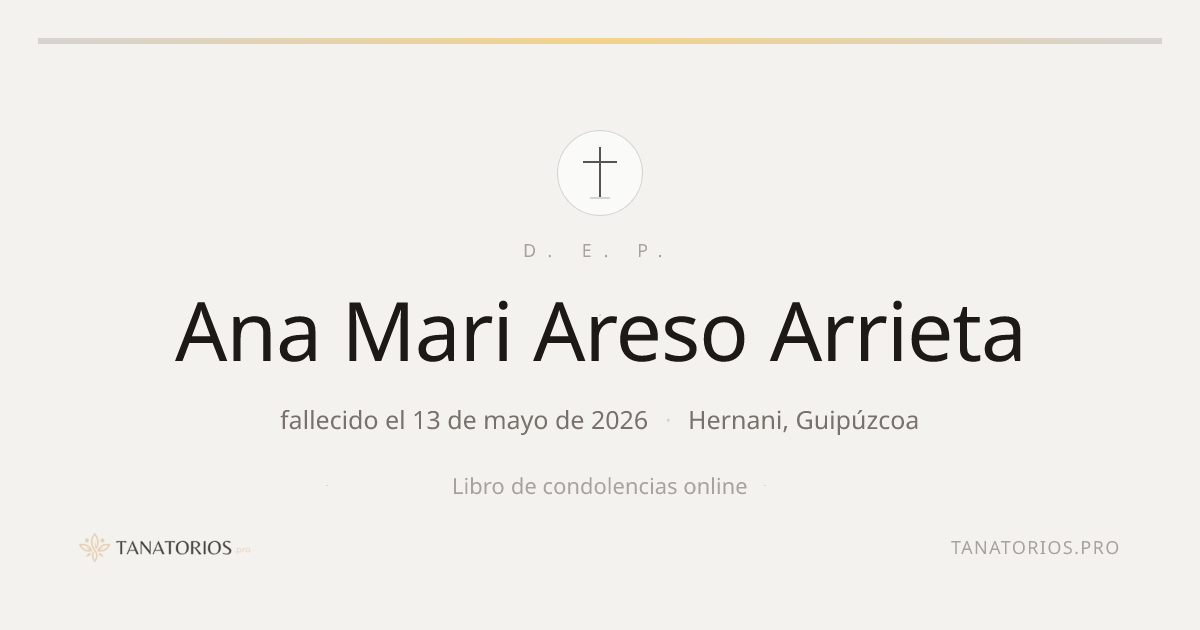 Memorial de Ana Mari Areso Arrieta