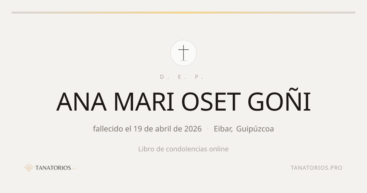 Memorial de ANA MARI OSET GOÑI