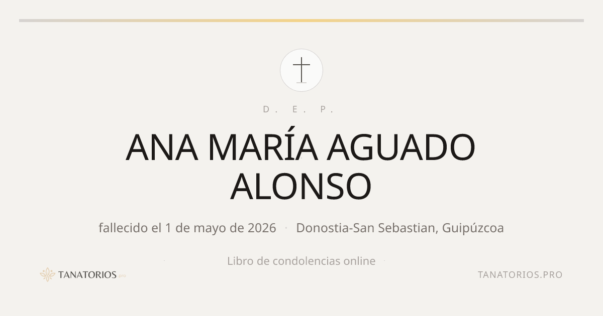 Memorial de ANA MARÍA AGUADO ALONSO