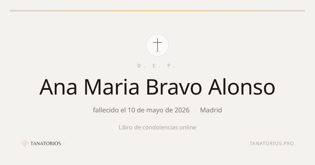 Memorial de Ana Maria Bravo Alonso
