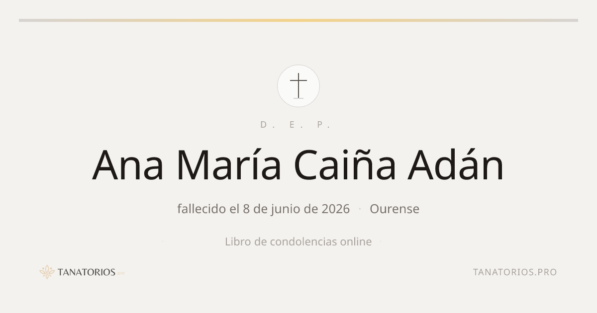 Memorial de Ana María Caiña Adán
