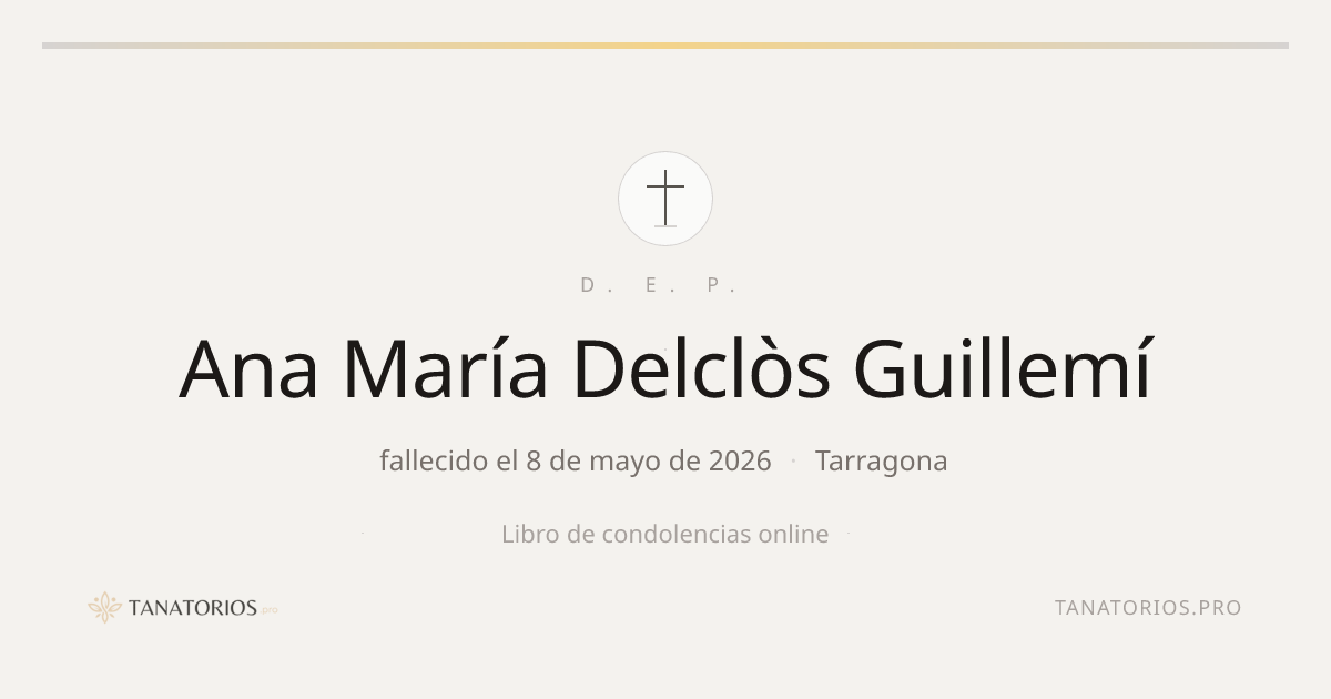 Memorial de Ana María Delclòs Guillemí