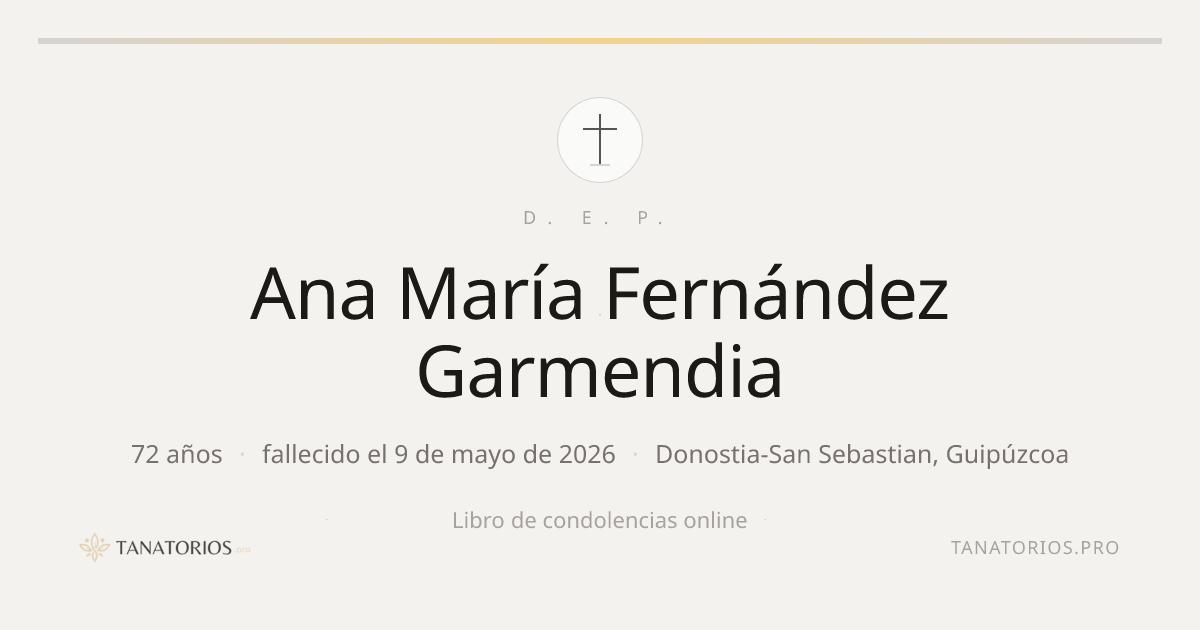Memorial de Ana María Fernández Garmendia